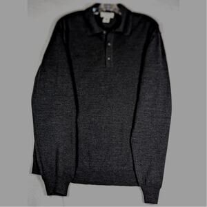 Vtge Covington Collar Sweater,50 merino wool 50 acrylic Italy Sz L Chest 44"